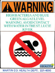 Swimming Hazard Sign